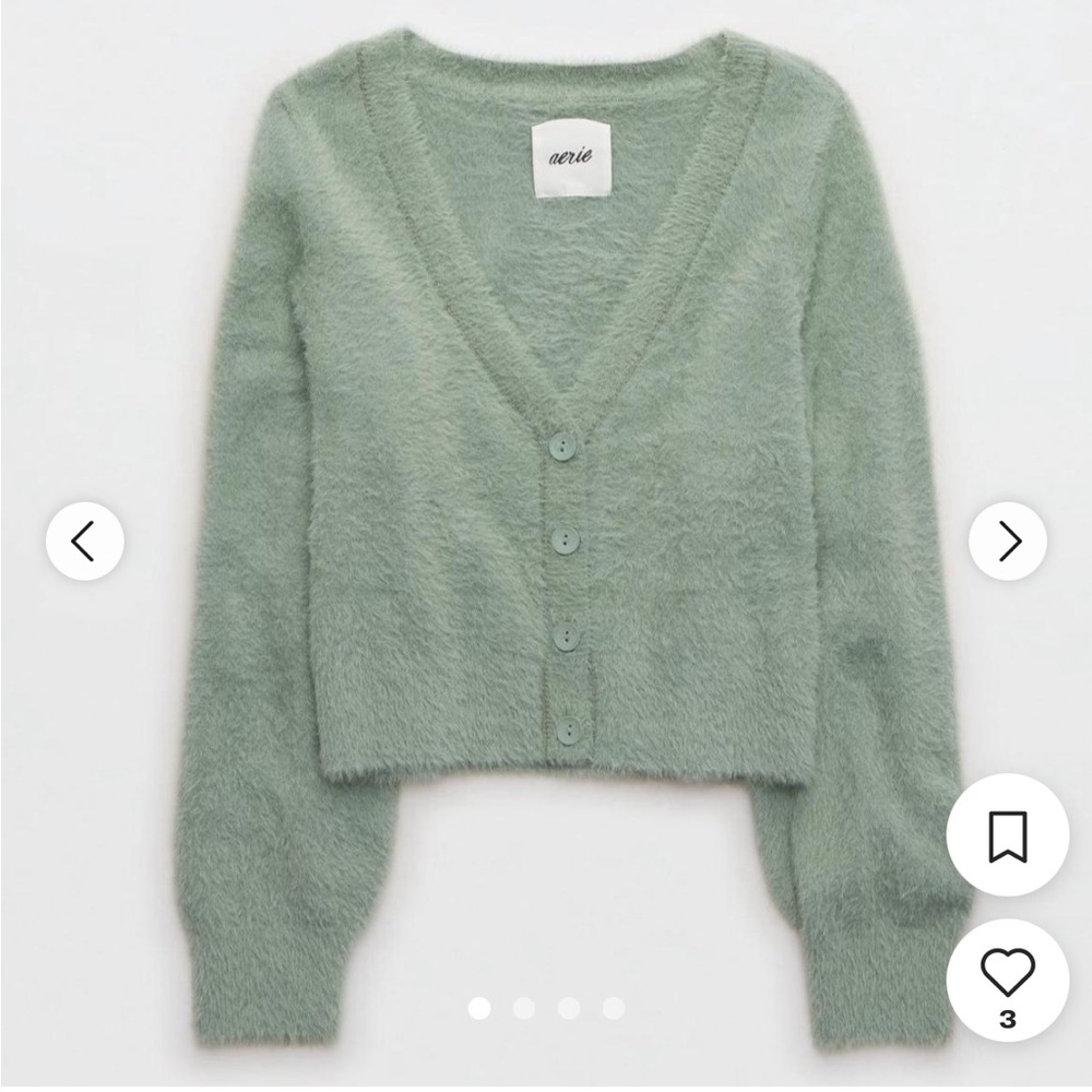 Aerie Fuzzy Cardigan